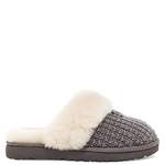 Slipper von Ugg, in der Farbe Grau, aus Fell, andere Perspektive, Vorschaubild