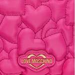 Schultertasche von Love Moschino, in der Farbe Rosa, aus Stoff, andere Perspektive, Vorschaubild