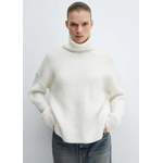 Rollkragenpullover von MANGO, in der Farbe Beige, aus Polyester, andere Perspektive, Vorschaubild