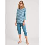 Pyjama von CALIDA, in der Farbe Blau, aus Baumwolle, Vorschaubild