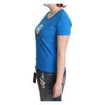 T-Shirt von Moschino, in der Farbe Blau, aus Baumwolle, andere Perspektive, Vorschaubild