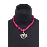 Collier von Allgäu Rebell, in der Farbe Rosa, aus Textil, andere Perspektive, Vorschaubild