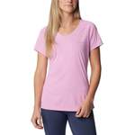 Funktionsshirt von Columbia, in der Farbe Lila, aus Polyester, andere Perspektive, Vorschaubild