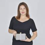 Clutch von ShopLC, in der Farbe Schwarz, andere Perspektive, Vorschaubild