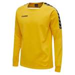 T-Shirt von Hummel, in der Farbe Gelb, aus Polyester, andere Perspektive, Vorschaubild