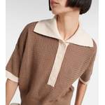 Poloshirt von Varley, in der Farbe Beige, andere Perspektive, Vorschaubild