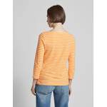 Shirt von comma Casual Identity, in der Farbe Orange, aus Baumwolle, andere Perspektive, Vorschaubild