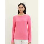 Rollkragenpullover von Tom Tailor, in der Farbe Rosa, aus Baumwolle, andere Perspektive, Vorschaubild