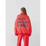 Bomberjacke von Dsquared2, in der Farbe Rot, aus Polyester, andere Perspektive, Vorschaubild