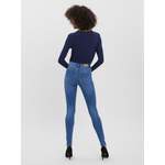 High Waist Jeans von Vero Moda, in der Farbe Blau, aus Polyester, andere Perspektive, Vorschaubild