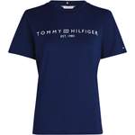 T-Shirt von Tommy Hilfiger, in der Farbe Blau, aus Jersey, andere Perspektive, Vorschaubild