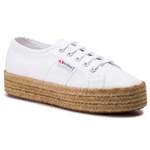 Sneaker von Superga, in der Farbe Weiss, aus Textil, andere Perspektive, Vorschaubild