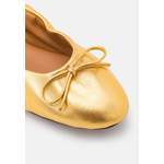 Klassische Ballerina von Polo Ralph Lauren, in der Farbe Gold, andere Perspektive, Vorschaubild