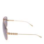 Sonstige Sonnenbrille von Gucci, in der Farbe Gold, aus Metall, andere Perspektive, Vorschaubild