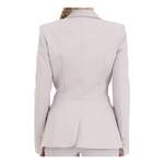 Blazer von Elisabetta Franchi, in der Farbe Grau, aus Polyester, andere Perspektive, Vorschaubild