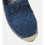 Espadrille von Chloé, in der Farbe Blau, aus Jute, andere Perspektive, Vorschaubild