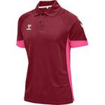 Poloshirt von Hummel, in der Farbe Rot, aus Polyester, andere Perspektive, Vorschaubild