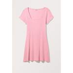 Geripptes T-Shirt-Kleid der Marke Monki