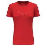 T-Shirt von Salewa, in der Farbe Rot, aus Polyester, Vorschaubild