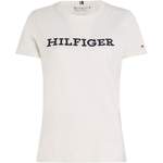 Rundhalsshirt von Tommy Hilfiger Curve, in der Farbe Weiss, aus Baumwolle, andere Perspektive, Vorschaubild