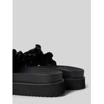 Sandale von Versace Jeans Couture, in der Farbe Schwarz, aus Polyester, andere Perspektive, Vorschaubild