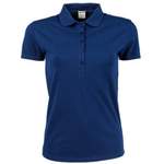 Poloshirt von Tee Jays, in der Farbe Blau, aus Baumwolle, andere Perspektive, Vorschaubild