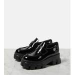 Loafer von Prada, in der Farbe Schwarz, andere Perspektive, Vorschaubild