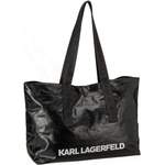 Sonstige Handtasche von Karl Lagerfeld, in der Farbe Schwarz, aus Baumwolle, andere Perspektive, Vorschaubild