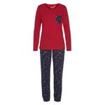 Pyjama von Vivance Dreams, in der Farbe Rot, aus Baumwolle, andere Perspektive, Vorschaubild