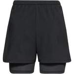 Sportshorts von Odlo, in der Farbe Weiss, aus Polyester, andere Perspektive, Vorschaubild