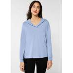 Sweatshirt von Street One, in der Farbe Blau, aus Polyester, andere Perspektive, Vorschaubild