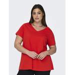 T-Shirt von Only Carmakoma, in der Farbe Rot, aus Jersey, andere Perspektive, Vorschaubild