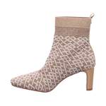 Sonstige Stiefelette von Edel Fashion, in der Farbe Beige, aus Textil, andere Perspektive, Vorschaubild