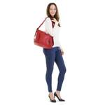 Shopper von Samantha Look, in der Farbe Rot, aus Leder, andere Perspektive, Vorschaubild