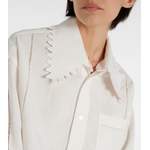 Hemdbluse von Bottega Veneta, in der Farbe Weiss, andere Perspektive, Vorschaubild