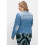 Jeansjacke von Sheego, in der Farbe Blau, aus Baumwolle, andere Perspektive, Vorschaubild