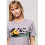 T-Shirt von Superdry, in der Farbe Lila, andere Perspektive, Vorschaubild