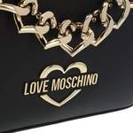 Handgelenkstasche von Love Moschino, in der Farbe Schwarz, aus Kunstleder, andere Perspektive, Vorschaubild