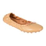 Klassische Ballerina von TOD'S, in der Farbe Beige, andere Perspektive, Vorschaubild