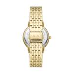 Damen-Armbanduhr von Armani Exchange, in der Farbe Gold, aus Edelstahl, andere Perspektive, Vorschaubild