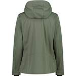 Softshelljacke von CMP, in der Farbe Grau, aus Polyester, andere Perspektive, Vorschaubild