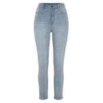 High Waist Jeans von Lascana, in der Farbe Blau, aus Polyester, andere Perspektive, Vorschaubild