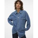 Jeansbluse von Vero Moda, in der Farbe Blau, aus Polyester, andere Perspektive, Vorschaubild