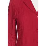 Klassische Bluse von Max Mara, in der Farbe Rot, aus Leinen, andere Perspektive, Vorschaubild