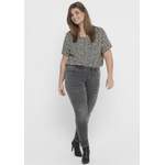 High Waist Jeans von ONLY CARMAKOMA, in der Farbe Grau, aus Polyester, andere Perspektive, Vorschaubild