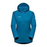 Softshelljacke von mammut, in der Farbe Blau, aus Polyester, andere Perspektive, Vorschaubild