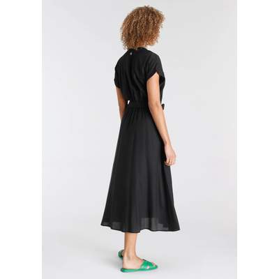 Preisvergleich für Tamaris Hemdblusenkleid in Midilänge, in der Farbe  Schwarz, aus Viskose, Größe 34, GTIN: 8902823496836 | Ladendirekt | Blusenkleider
