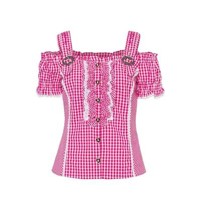 Trachten Dirndl Bluse Margaret, weiß, Krüger