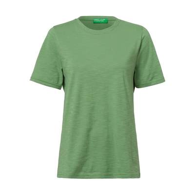 Preisvergleich für Benetton, T-shirt GTIN: Aus Langfaseriger Baumwolle, größe XL, | 8033153298392 female, Rot, Ladendirekt