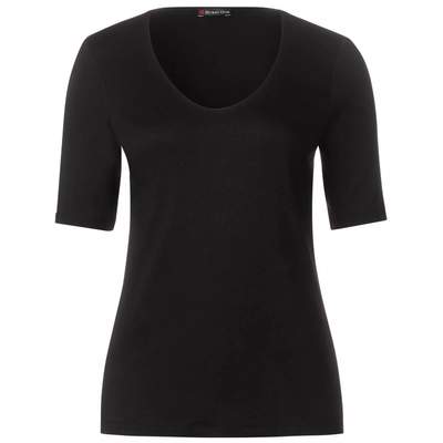 Preisvergleich für Street One Damen T-Shirt A320076, in der Farbe Weiss,  aus Viskose, Größe 40, GTIN: 4063056174282 | Ladendirekt